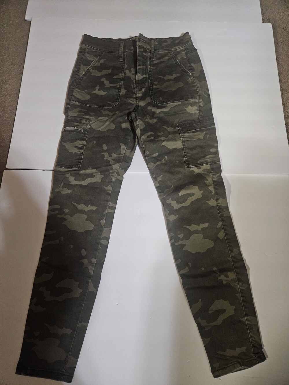 Mudd Women's Jeans Size 7 High Rise Utility Jegging Skinny Camo Camouflage